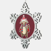 Weihnachtsschmuck Schneeflocken Zinn-Ornament (Rechts)