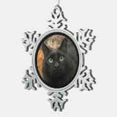 Weihnachtsschmuck Schneeflocken Zinn-Ornament (Rechts)