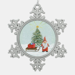 Weihnachtsschmuck Schneeflocken Zinn-Ornament