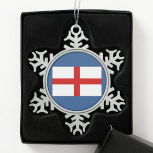 Weihnachtsschmuck Schneeflocken Zinn-Ornament