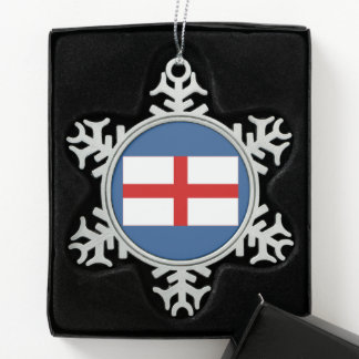 Weihnachtsschmuck Schneeflocken Zinn-Ornament
