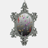 Weihnachtsschmuck Schneeflocken Zinn-Ornament (Links)