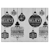 Weihnachtsschmuck Schneidebrett (Vorderseite)