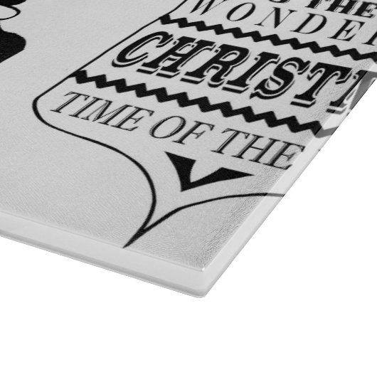 Weihnachtsschmuck Schneidebrett (Ecke)