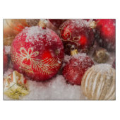 Weihnachtsschmuck Schneidebrett (Vorderseite)