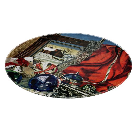 Weihnachtsschmuck Schneidebrett (Ecke)