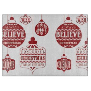 Weihnachtsschmuck Schneidebrett