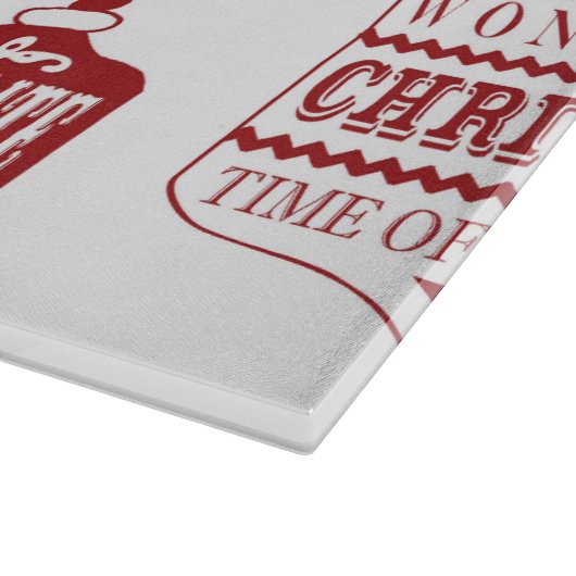 Weihnachtsschmuck Schneidebrett (Ecke)