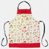 Weihnachtsschmuck Schürze (Vorderseite)