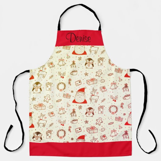 Weihnachtsschmuck Schürze (Vorderseite)