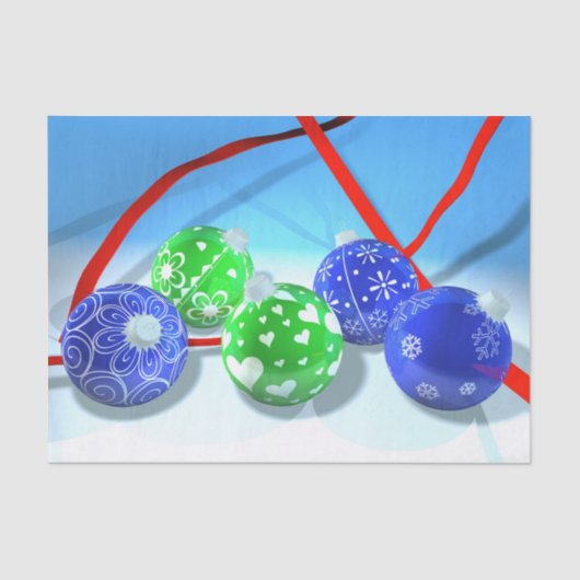 Weihnachtsschmuck Seidenpapier (Vorderseite)