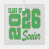 Weihnachtsschmuck Senior 2026 Glasschmuck (Vorderseite)