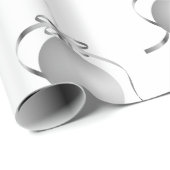 Weihnachtsschmuck Silber und Grün Geschenkpapier (Rolleneckpunkt)