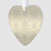 Weihnachtsschmuck - Silver N Gold Glitzer Ornament (Vorderseite)