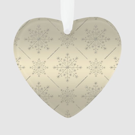 Weihnachtsschmuck - Silver N Gold Glitzer Ornament (Vorderseite)