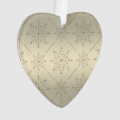 Weihnachtsschmuck - Silver N Gold Glitzer Ornament (Vorderseite)