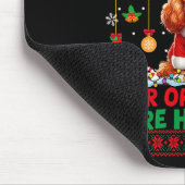 Weihnachtsschmuck sind Geschichte Cavalier King Ch Mousepad (Ecke)