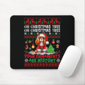 Weihnachtsschmuck sind Geschichte Cavalier King Ch Mousepad (Mit Mouse)