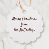 Weihnachtsschmuck Snowflake Mandala Geschenkanhänger (Rückseite)