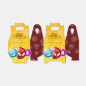 Weihnachtsschmuck Snowflakes Rot & Gold Geschenkschachtel (Ungefaltet)