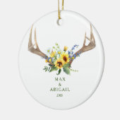 Weihnachtsschmuck Sonnenblumen Antlers Couple Name (Links)