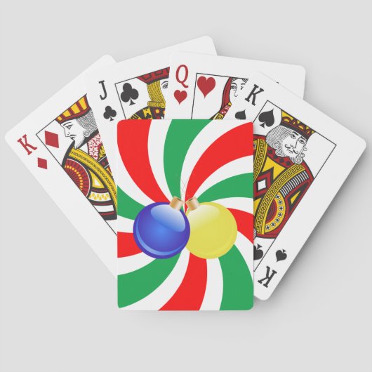 Weihnachtsschmuck Spielkarten (Rückseite)