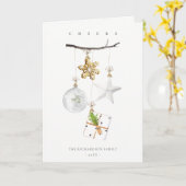 Weihnachtsschmuck Star Cookie Chime Cheers Karte (Gelbe Blume)