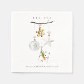 Weihnachtsschmuck Star Cookie Chime Glaube Serviette (Vorderseite)