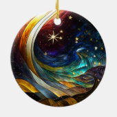 Weihnachtsschmuck Stilisierte Comet Illustration (Hinten)