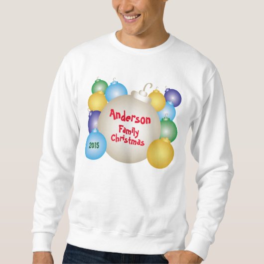 Weihnachtsschmuck Sweatshirt (Vorderseite)
