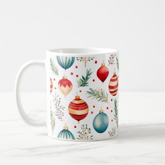 Weihnachtsschmuck-Tasse Kaffeetasse (Links)