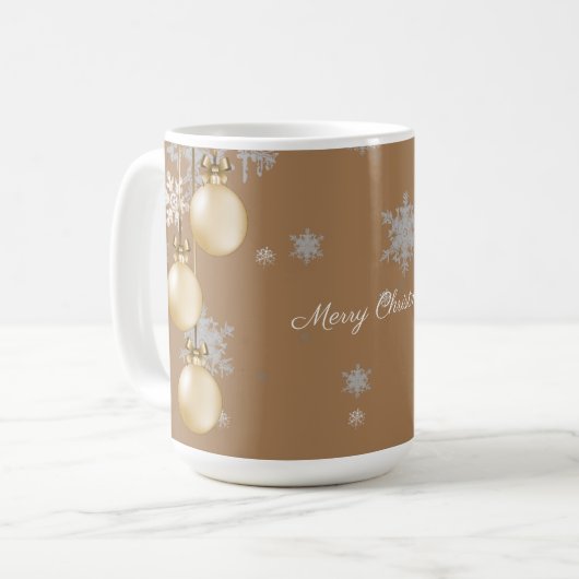 Weihnachtsschmuck-Tasse Kaffeetasse (Vorderseite Links)