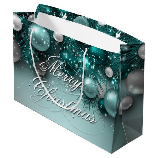 Weihnachtsschmuck - Tees Große Geschenktüte (Rückseite Schrägansicht)