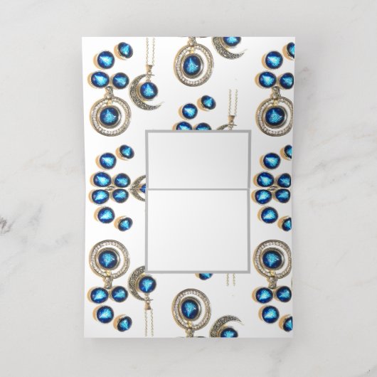 Weihnachtsschmuck Tree blau schwarzer heller Mond (Innen Mitte)