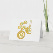 Weihnachtsschmuck Tree blau schwarzer heller Mond (Vorderseite)