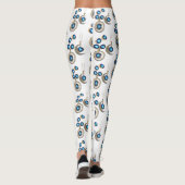 Weihnachtsschmuck Tree blau schwarzer heller Mond Leggings (Rückseite)