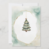 Weihnachtsschmuck TrewWinter Floral Baby Dusche Einladung (Rückseite)