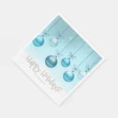 Weihnachtsschmuck Türkis ID251 Serviette (Ecke)