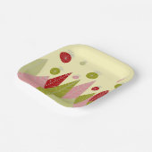 Weihnachtsschmuck und Bäume Pappteller (Gewinkelt)