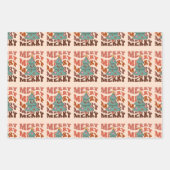 Weihnachtsschmuck und Bonbons Set von 3 Geschenkpapier Set (Vorderseite 2)