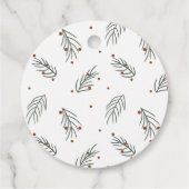 Weihnachtsschmuck und Bow-Geschenk-Tag Geschenkanhänger (Rückseite)