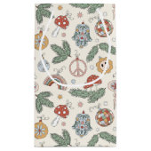 Weihnachtsschmuck und Friedenszeichen Kleine Geschenktüte (Rückseite)