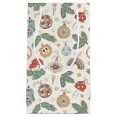 Weihnachtsschmuck und Friedenszeichen Kleine Geschenktüte (Vorderseite)