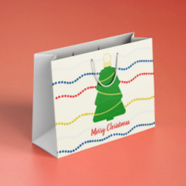 Weihnachtsschmuck und -garland große geschenktüte