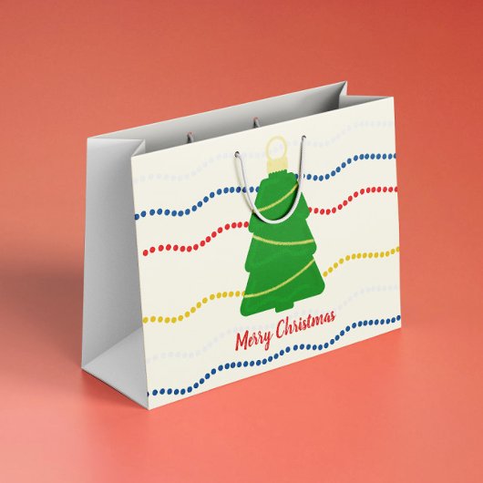 Weihnachtsschmuck und -garland große geschenktüte