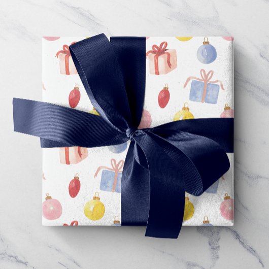 Weihnachtsschmuck und Geschenke Geschenkpapier
