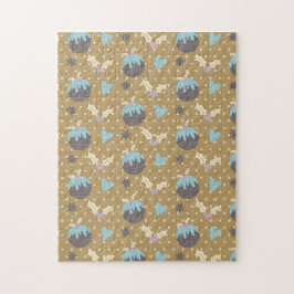 Weihnachtsschmuck und Holly Puzzle