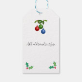 Weihnachtsschmuck und persönliche Geschenketikette Geschenkanhänger (Rückseite)