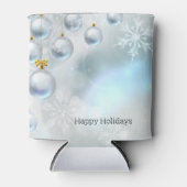 Weihnachtsschmuck und Schneeflocken Dosenkühler (Vorderseite)