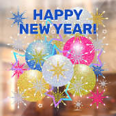 Weihnachtsschmuck und Schneeflocken Fensteraufkleber (Blatt 2)